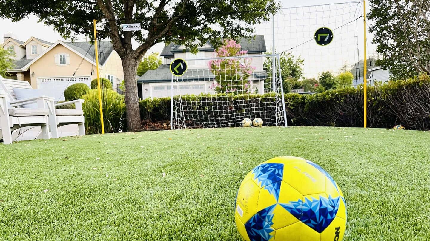 The 6x4 Soccer Goal + Rebounder from Open Goaaal