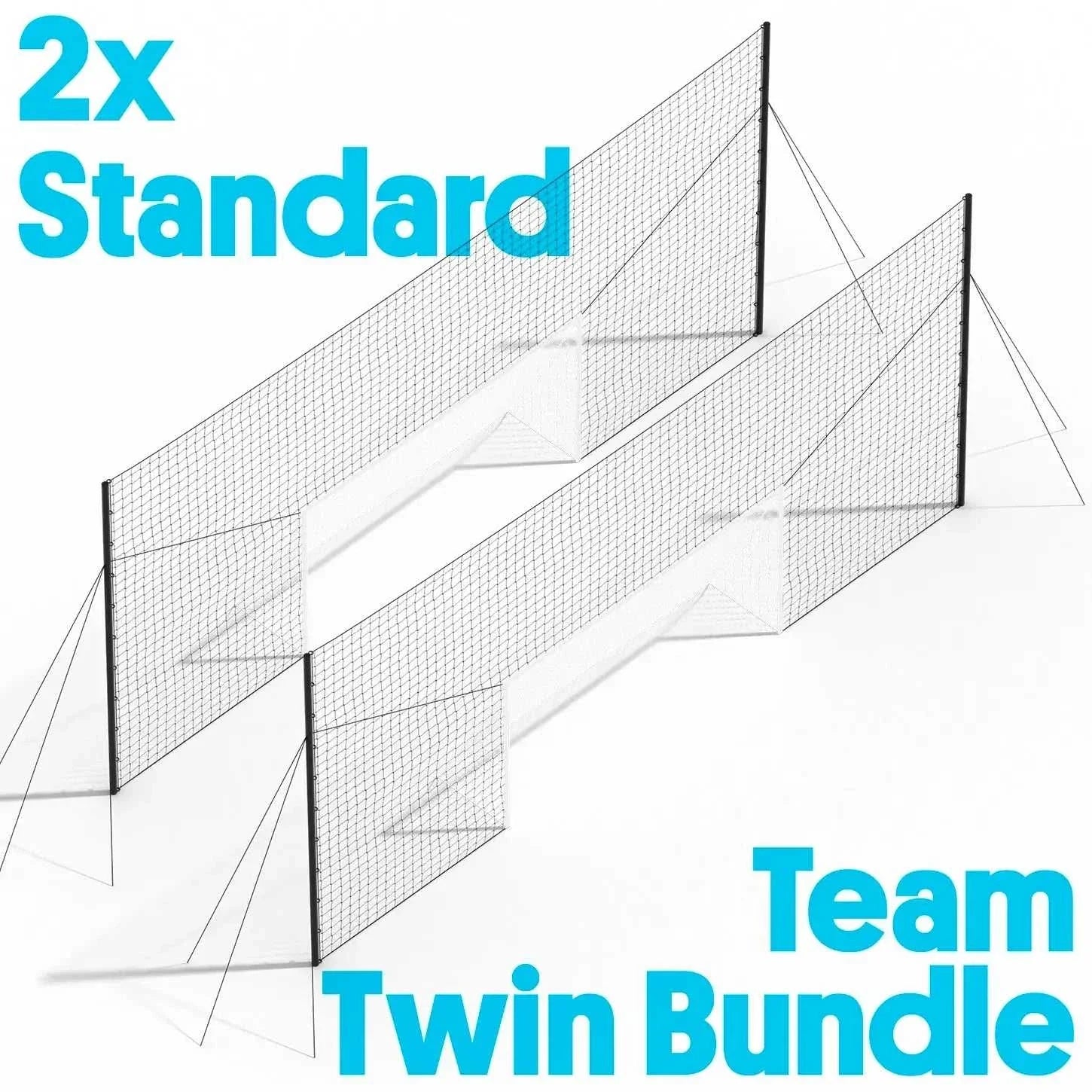 Team Twin Bundle with 2 standard nets for sports or training use