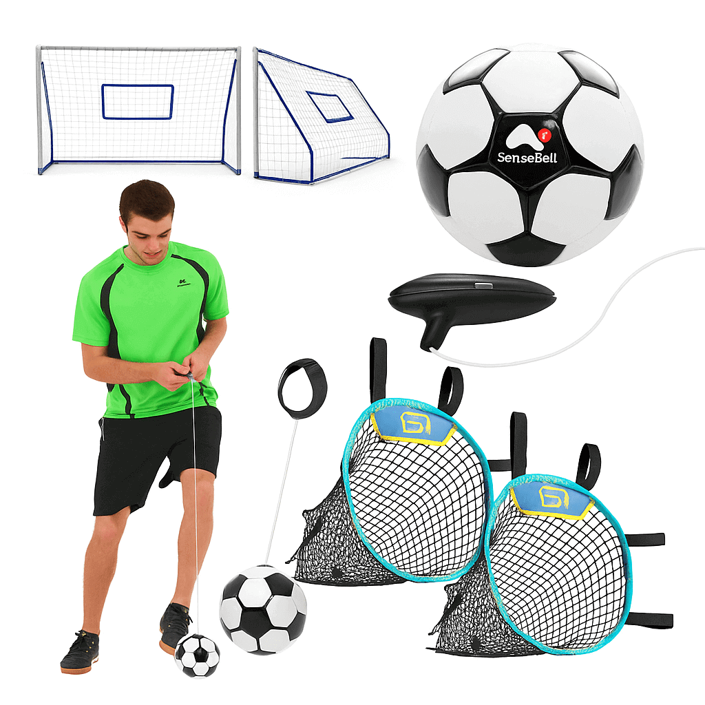 3-in-1 Full Upgrade Kit with rebounder, Senseball, and corner targets for soccer training