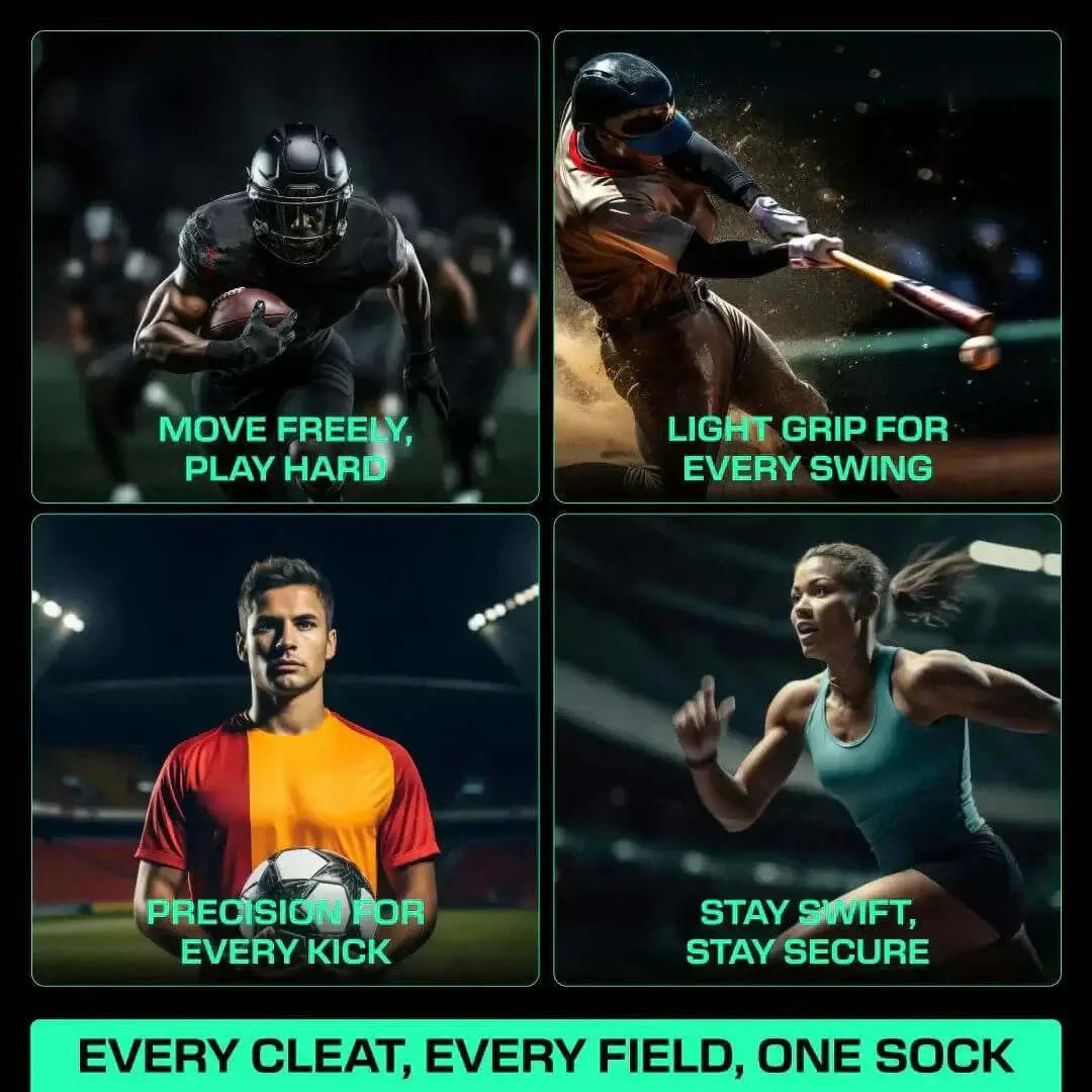 LUX grip cleat socks for superior traction and stability in soccer and sports activities