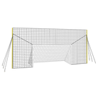 Soccer goal net for backyard practice and skill-building.