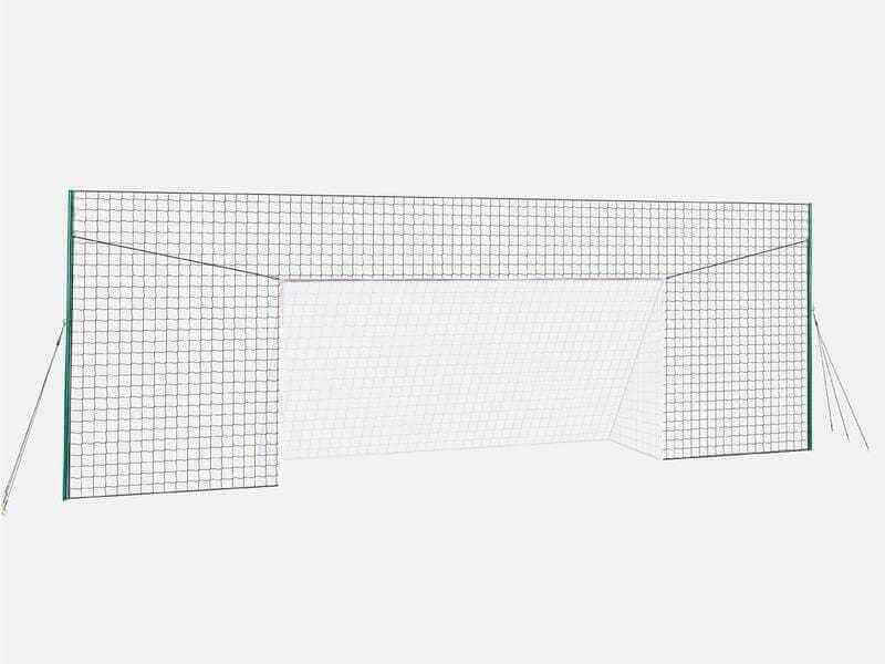 Soccer goal net for backyard practice and skill-building.
