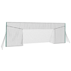 Soccer goal net for backyard practice and skill-building.