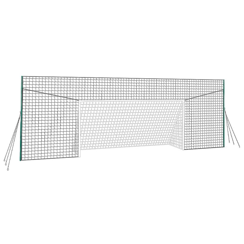 Soccer goal net for backyard practice and skill-building.