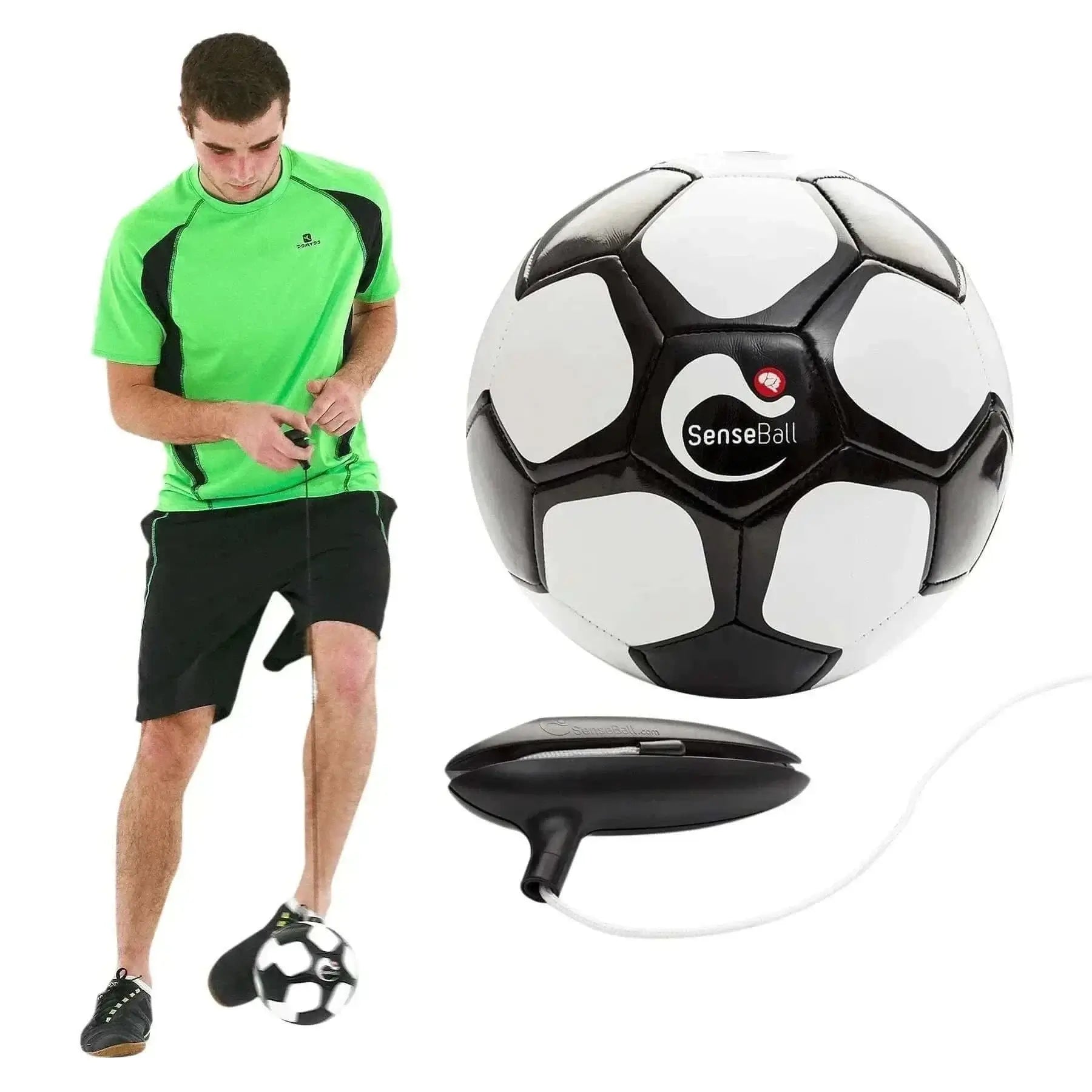 SenseBall soccer ball trainer for improving kick precision and coordination