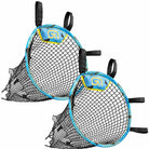 Pair of adjustable soccer goal corner targets with durable metal frames and waterproof netting for training accuracy