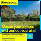 Open Goaaal soccer goal corner targets set attached to goal for precision shooting practice