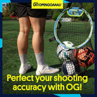 Soccer goal corner targets with adjustable straps and durable netting for precision shooting practice, 2 pack