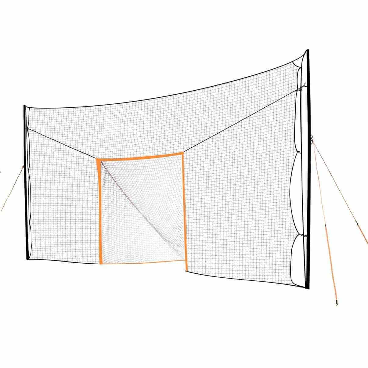 Durable soccer goal net for backyard practice and skill-building.