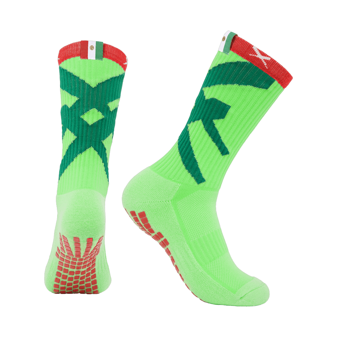 LUX Mexico colorway soccer grip calf socks