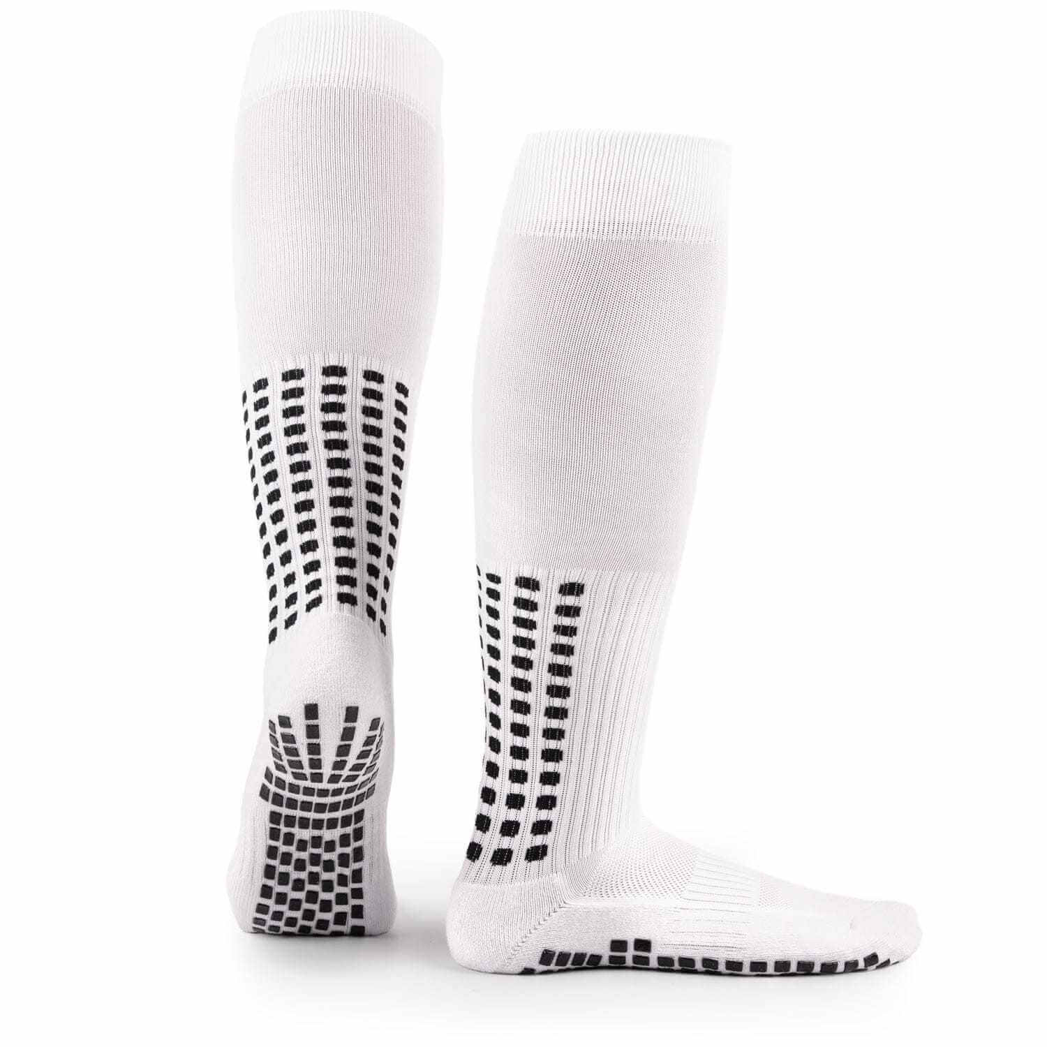 Anti slip soccer socks by LUX with inner and outer grips for enhanced traction and performance.