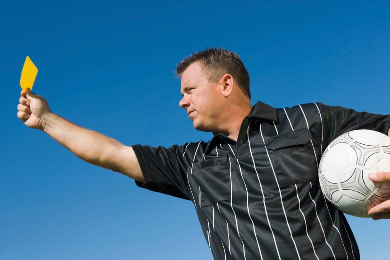 yellow card in soccer