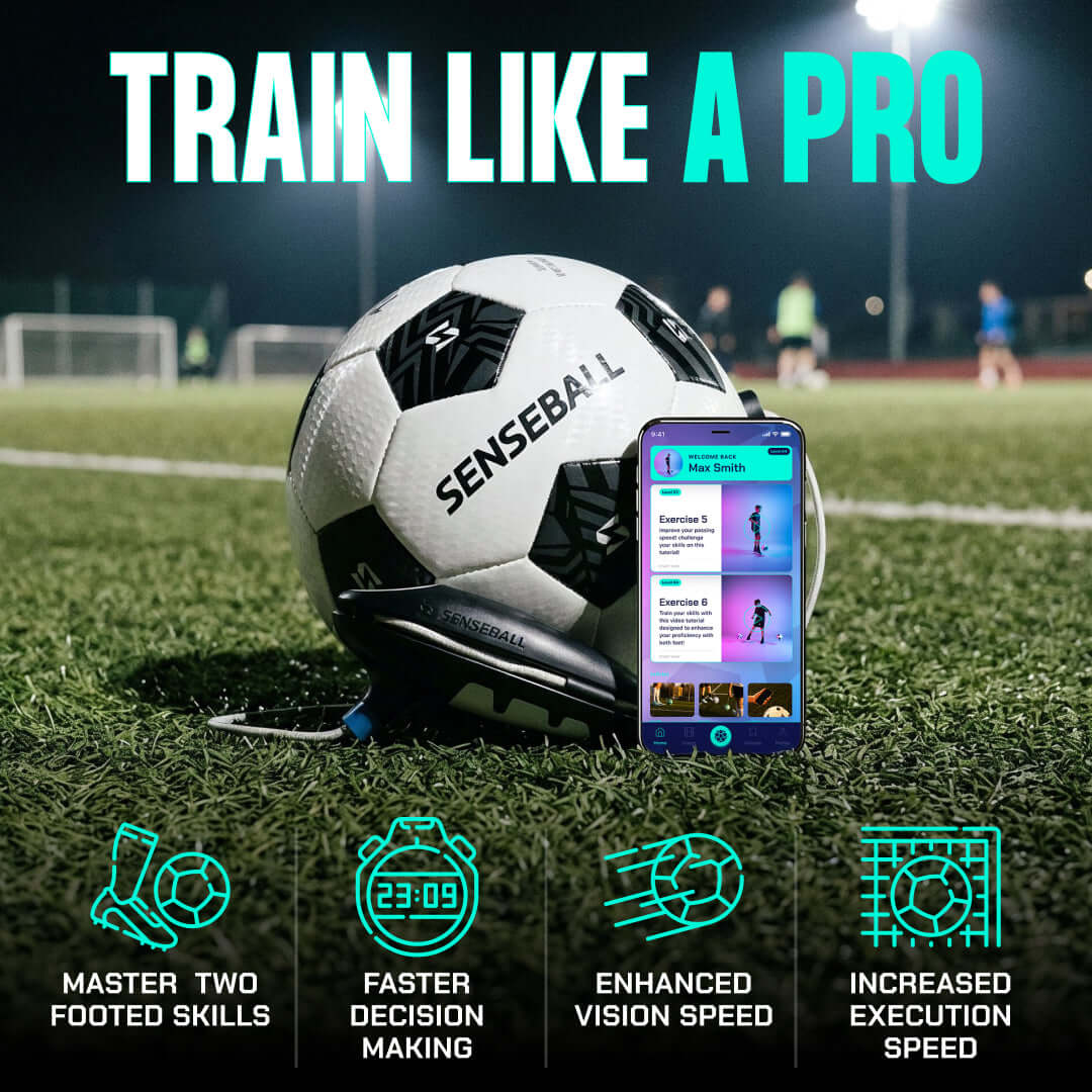 Soccer Kick Trainer - SenseBall | Size 3 Training Ball | Classic