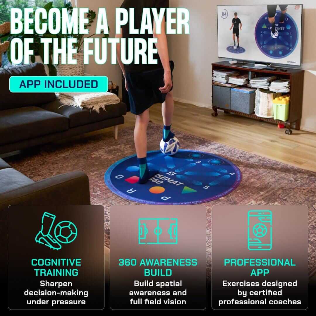 Cognitive + Footwork Soccer Training Mat – Open Goaaal USA