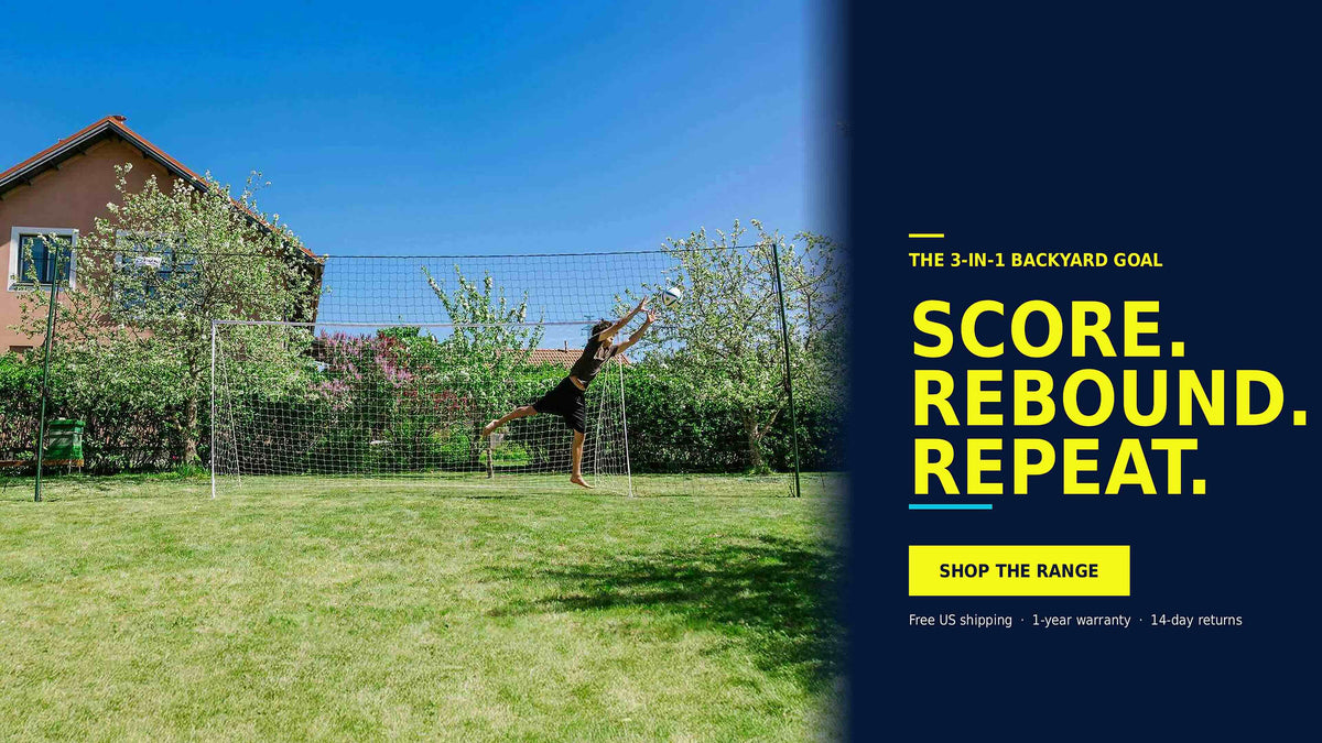 Open Goaaal 3-in-1 backyard goal. Score. Rebound. Repeat. Shop the range.