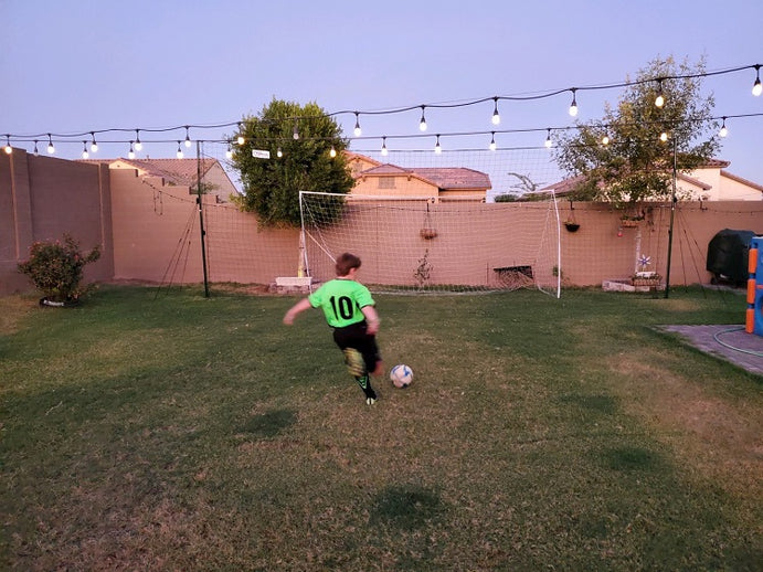 soccer training backyard